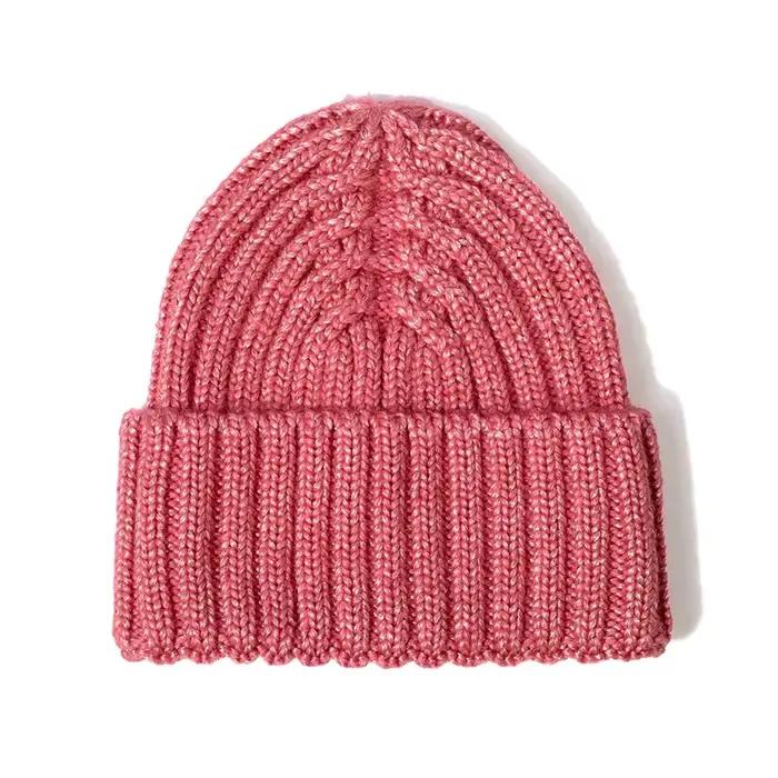 Chapeau femmes fille adolescents bonnet hiver acrylique tricot chaud accessoire pour automne temps froid ski Sports vacances en plein air