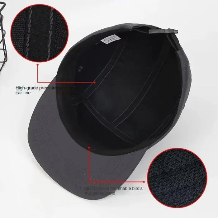 Nouvelle Casquette de Baseball à Séchage Rapide 5 Panneaux en Nylon Respirant