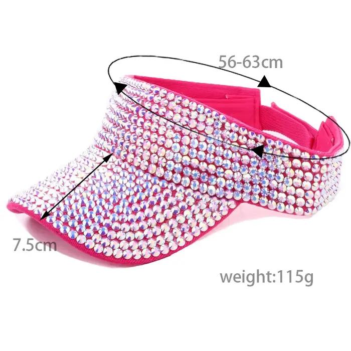 Strass vide casquette décontracté femmes pare-soleil été printemps Streetwear mode Bling