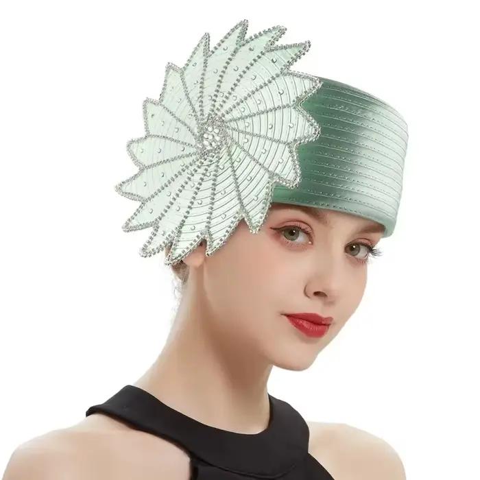 Chapeau fascinateur de banquet pour femme – Derby Kentucky en satin