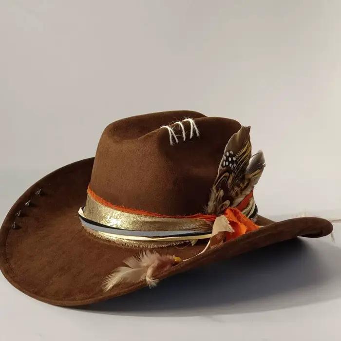 Chapeau en jean en daim pour hommes