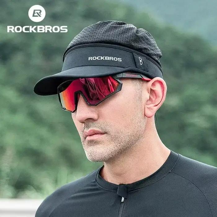 Casquette de protection solaire d'été RockBros rafraîchissante et respirante, deux façons de porter, adaptée au vélo et aux activités extérieures, pour homme