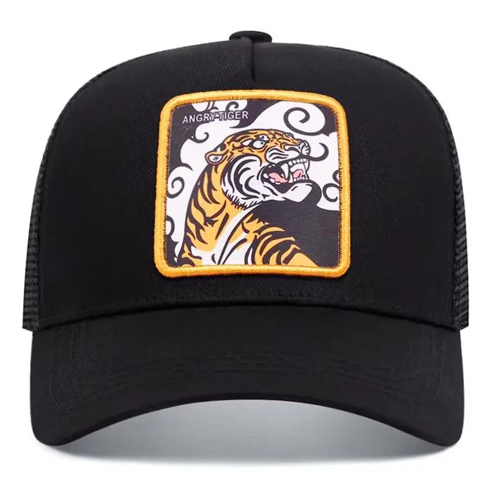 Casquette de baseball motif tigre de dessin animé