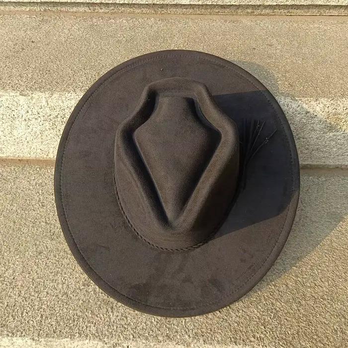 Chapeau en daim à large bord multifonction pour homme et femme, élégant, adapté aux voyages, pour les événements formels et la vie quotidienne