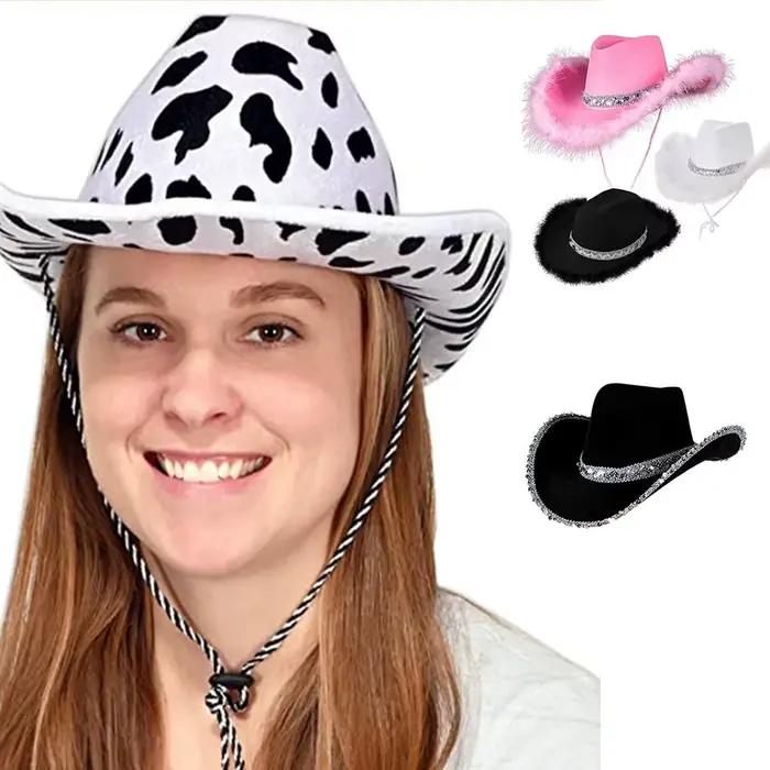 Chapeau de cowgirl à paillettes