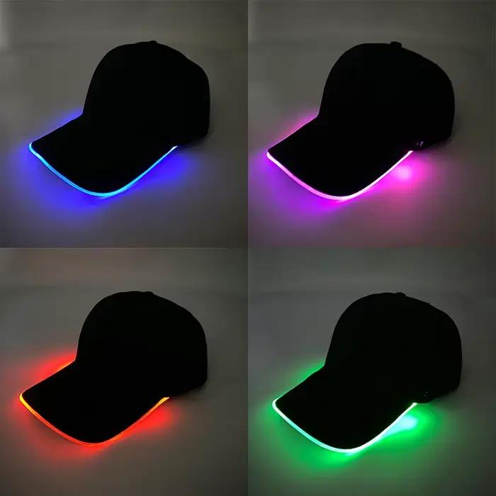 Casquette de baseball LED pour événements majeurs