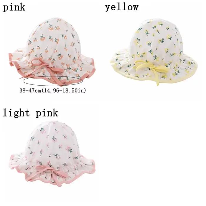 Chapeau de bébé léger respirant protection UV nœud élégant visières larges réglables occasions spéciales nouveau-né enfant
