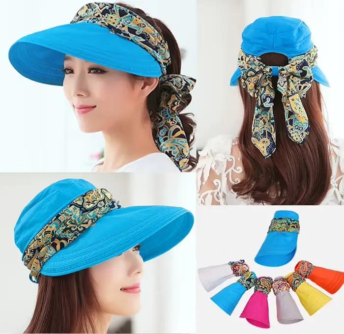 Chapeau de soleil à visière pour femme