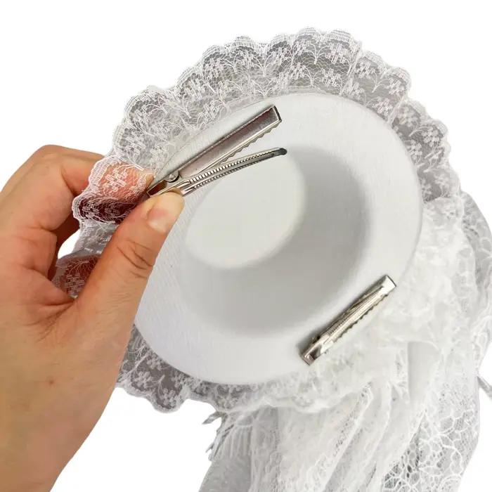 Cosplay Lolita coiffure gothique foncé sauvage lo élégant chapeau petit