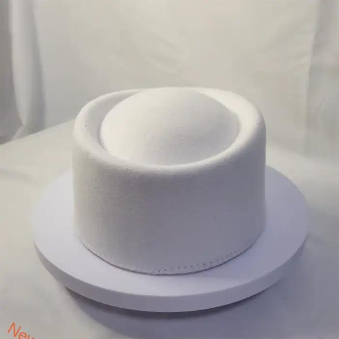 Western Top Pildbox Pillbox Hat Fedoras Hat Cadeau pour Fascinator Hat Base