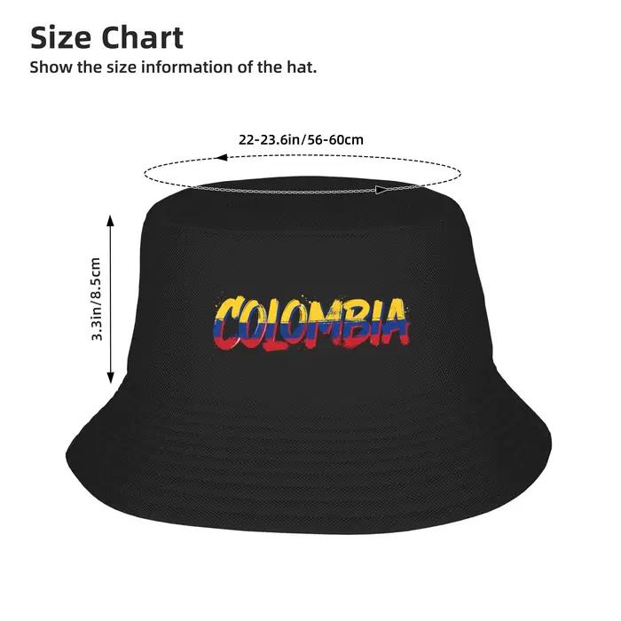Casquettes Bob d'été avec drapeau colombien pour fille et garçon