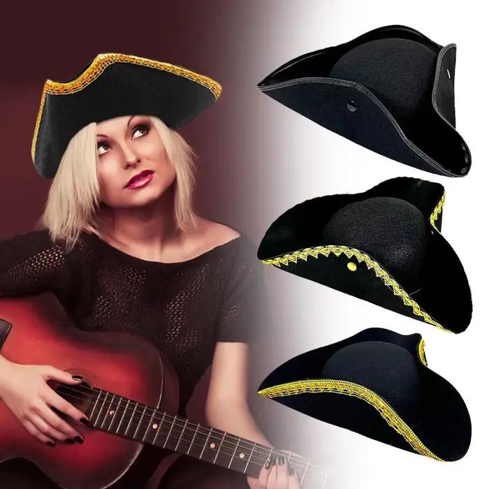 Chapeau de Cosplay Tricorn Colonial pour Adulte