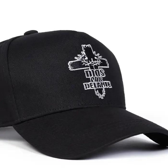 Casquettes de baseball unisexes DIOS POR DELANTE avec broderie en croix
