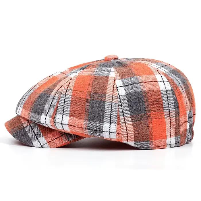 Casquettes Newsboy à Rayures Quatre Saisons pour Femme