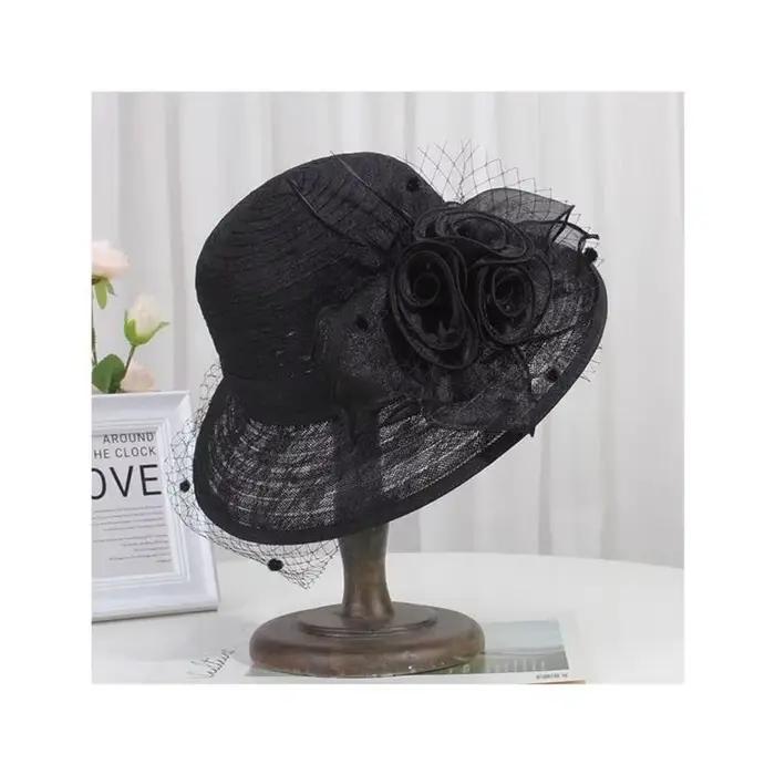 Chapeau Rétro Français Style Socialite Britannique pour Femme