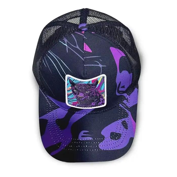 Casquette de baseball respirante en maille avec lettres brodées pour hommes et femmes casquette snapback chapeau de soleil d'extérieur pour papa et camionneur occassions décontractées et sportives