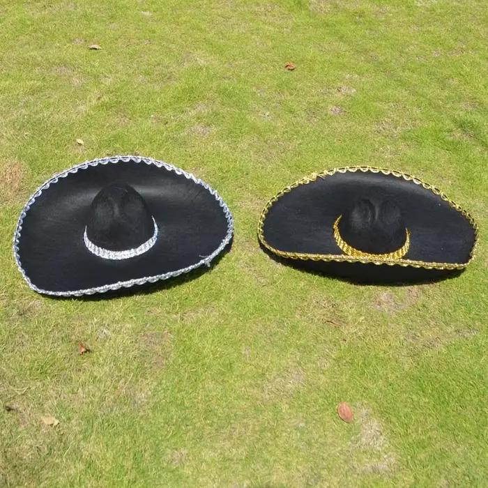 Chapeau Sombrero de Style ethnique à bord roulé