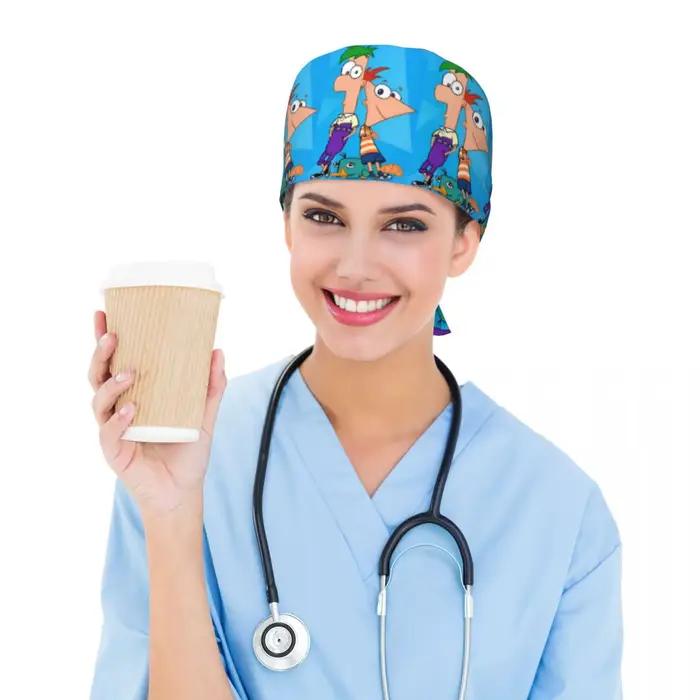 Personnalisé réglable Perry l'ornyrique chapeau de travail femmes hommes Phineas et Ferb gommage casquettes