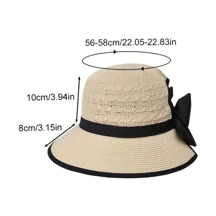 Chapeau de soleil de plage d'été en paille