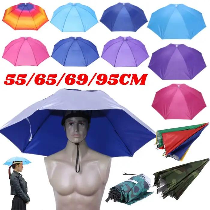 Chapeau de parapluie de pluie portable