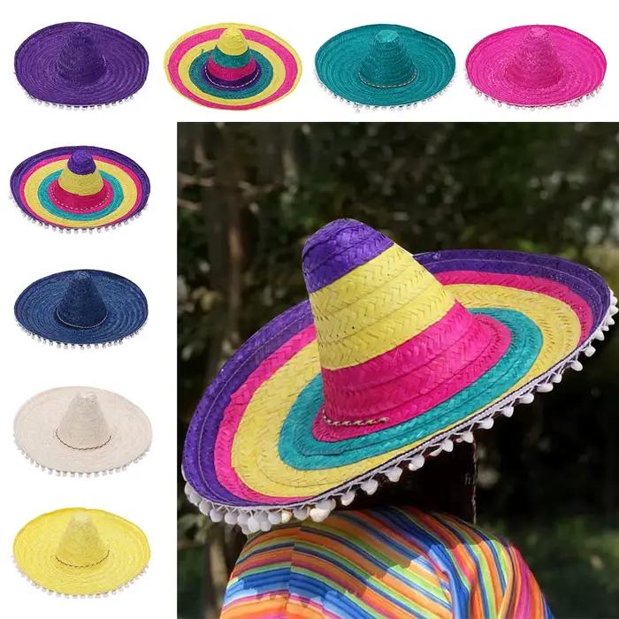 Chapeau de fête mexicain à large bord coloré d'été