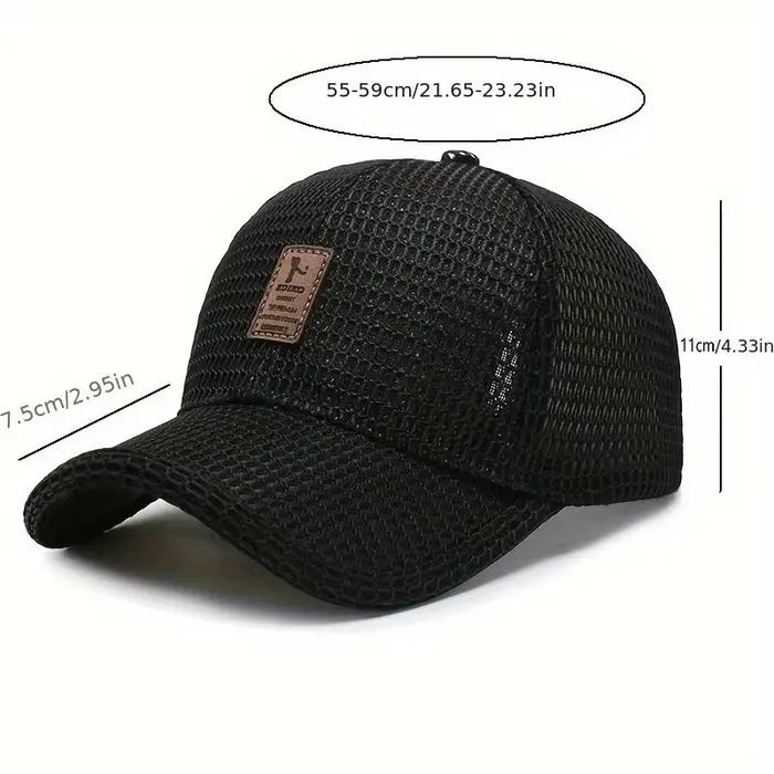 Casquette de baseball en maille pour homme