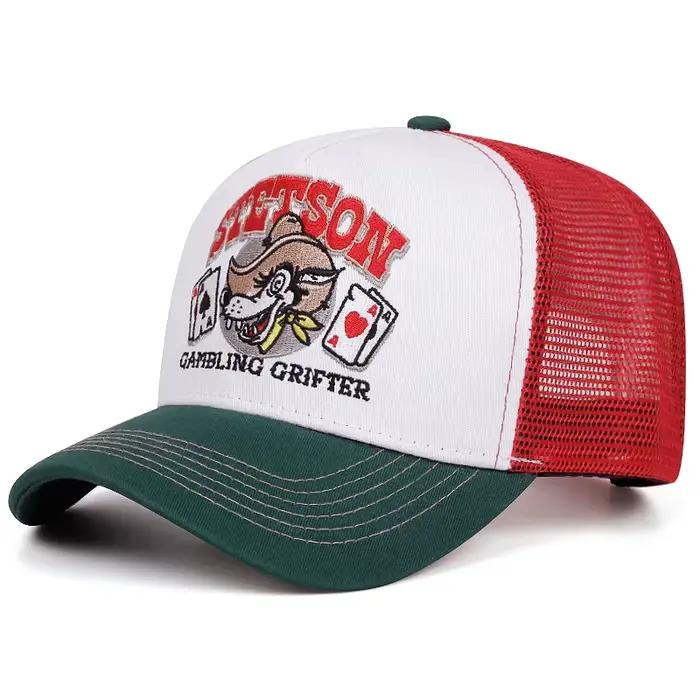 2025 personnalisé nouveau chapeau de baseball STETSON tête de loup Poker camion