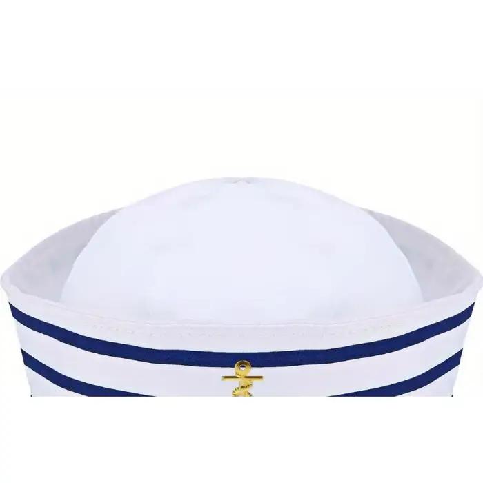 PESENAR chapeau de marin bleu marine casquette de capitaine