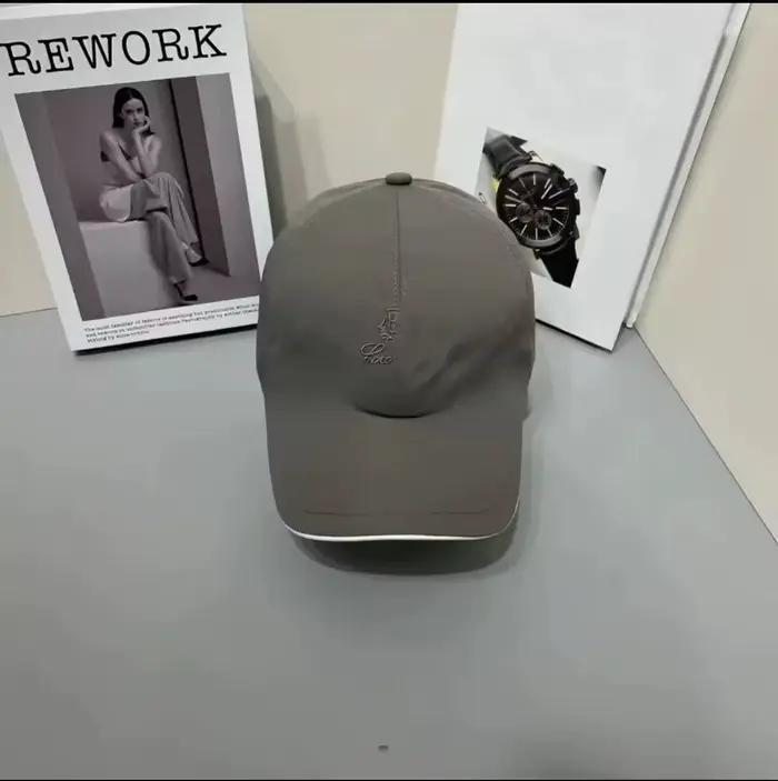 Casquette de baseball unisexe tendance avec visière souple