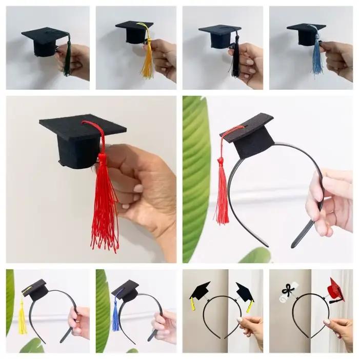 Mini chapeau de docteur en coton bio pour cérémonie de remise de diplôme, accessoire festif pour hommes et femmes, élégant et confortable, idéal pour événements spéciaux et occasions formelles