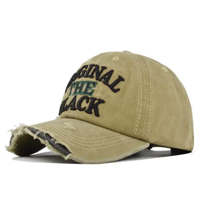 Casquette de Baseball originale noire brodée