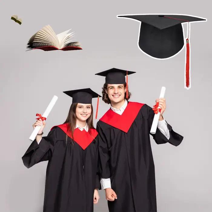 Chapeau de graduation avec pompon