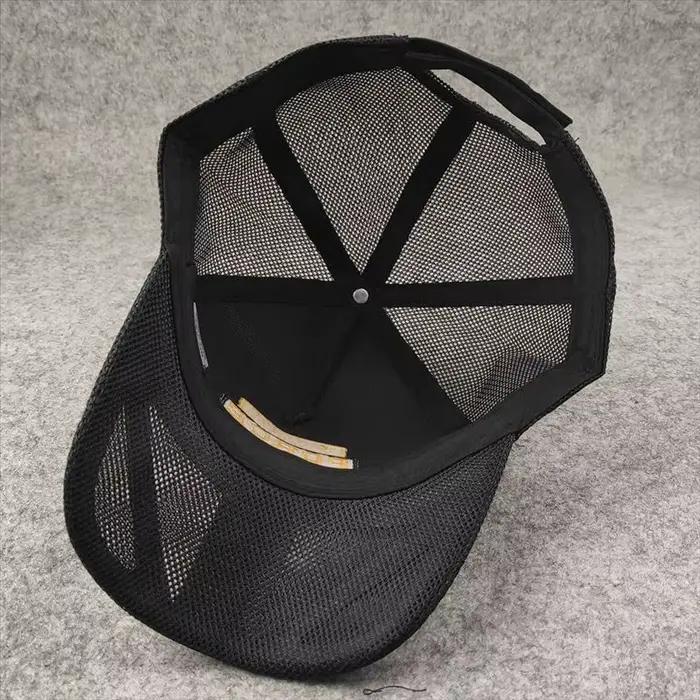 Casquette de baseball en maille pour hommes motif bouclier grandes tailles respirante été printemps sport extérieur