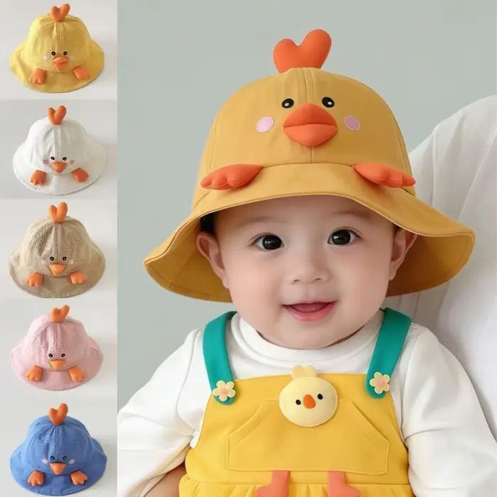 Chapeau de soleil pour bébé en forme de petit canard mignon