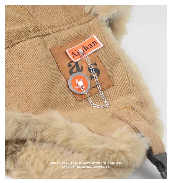 Chapeau de bombardier en fourrure Ushanka russe pour hommes et femmes