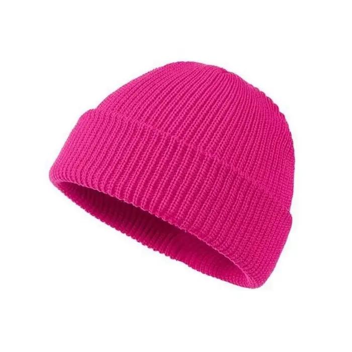 2024 nouveau chapeau hommes hiver couleur unie tout-match pastèque Hip Hop vente chaude tricot