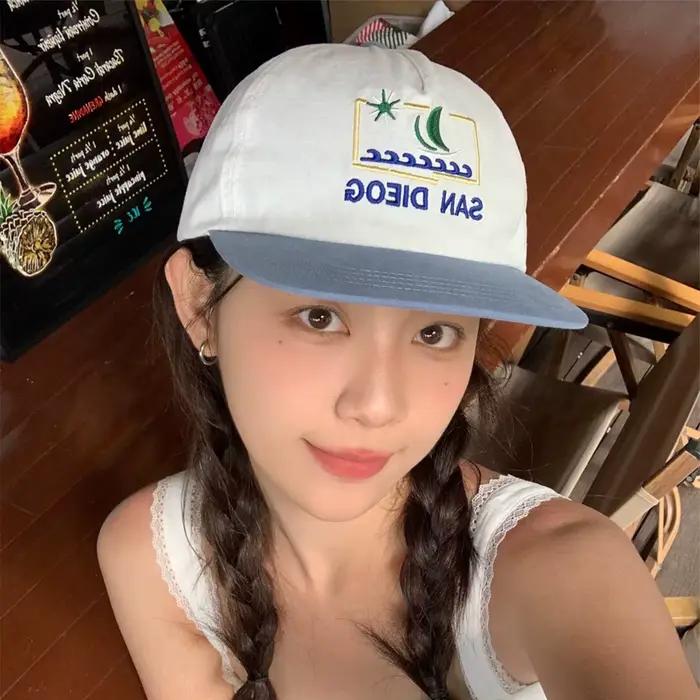 Chapeau de baseball brodé de lettres colorées rétro unisexe mode hip hop pour homme occasions décontractées toutes saisons