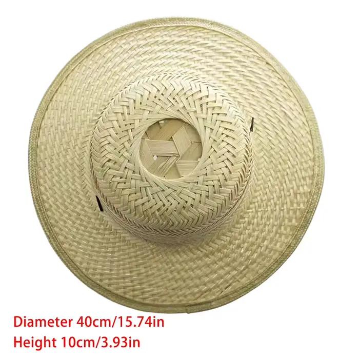Chapeau d'été en polyester tissé en bambou pour protection solaire et activités de plein air pour hommes et femmes occasions spéciales