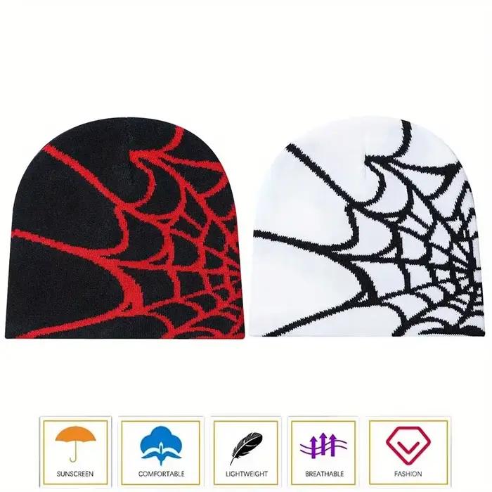 Lot de 2 bonnets en toile d'araignée unisexe