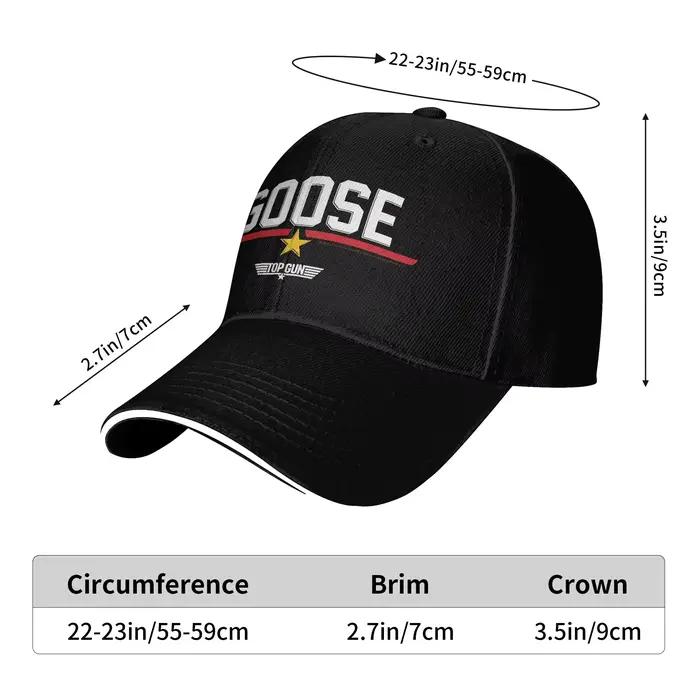 Casquette de baseball classique Top Gun avec logo universitaire vintage