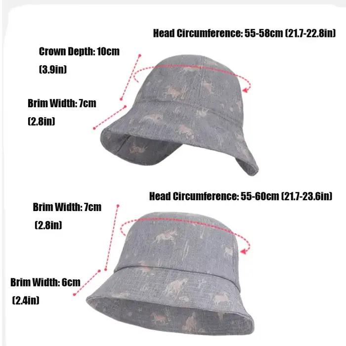 Chapeau bob imprimé pour femme
