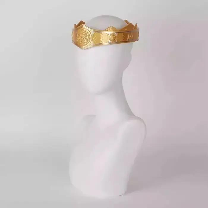 Couvre-chef de cosplay Rhaenyra Targaryen cuir synthétique pour adultes costumes et événements spéciaux