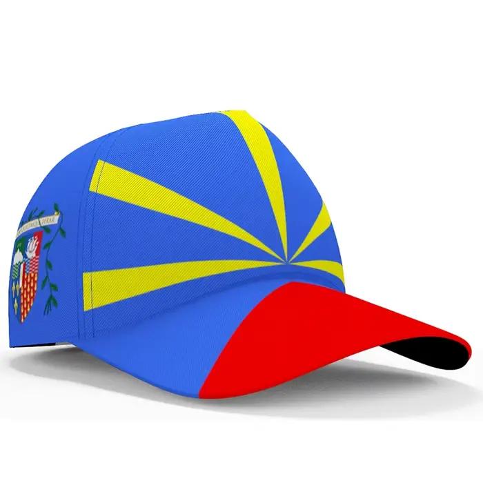 Casquettes de baseball de la Réunion avec nom et numéro sur mesure