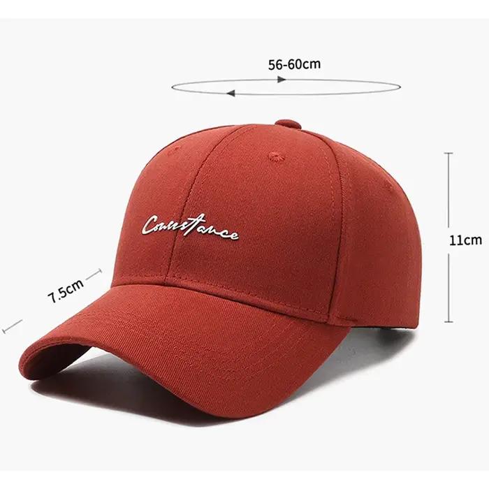 Casquette de baseball orange FS pour hommes et femmes