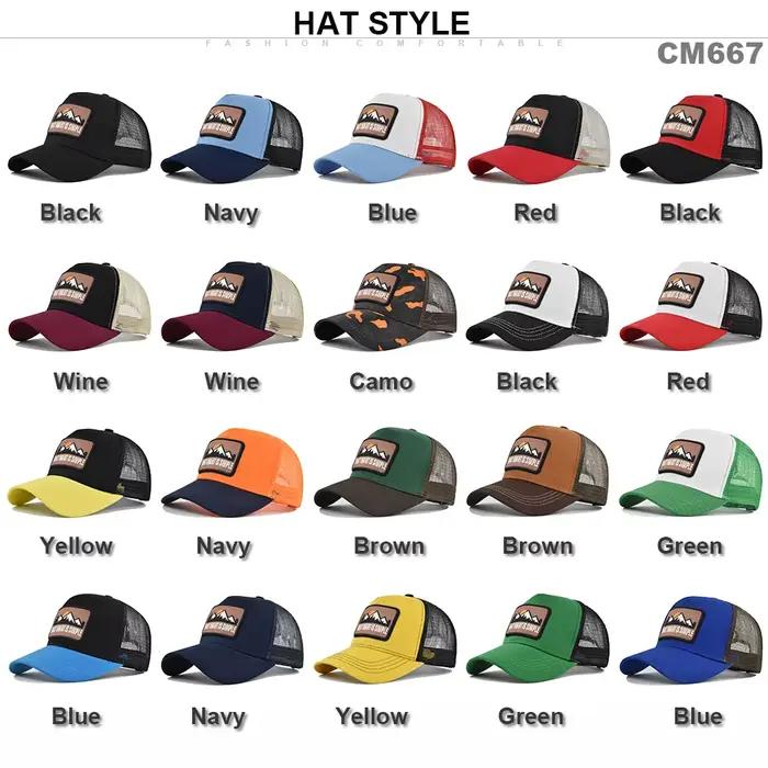 Casquette de baseball respirante en maille avec broderie