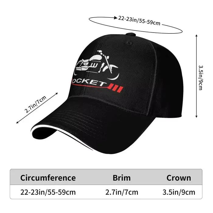 Casquette de baseball Rocket III pour homme et femme protection solaire ajustable multicolore quatre saisons décontractée