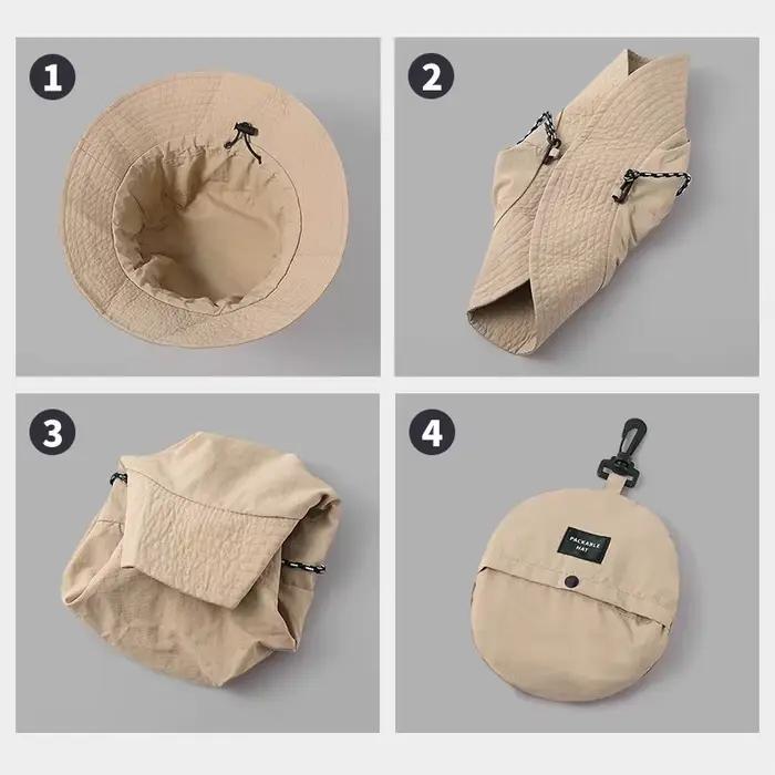 Chapeau de pêcheur pour homme et femme style sportif polyester four seasons voyage polyvalent