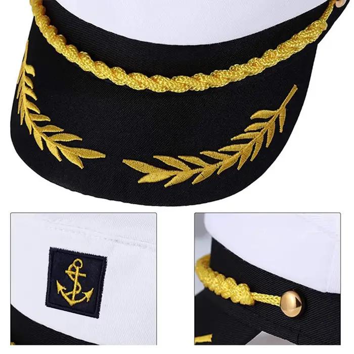 Chapeau de capitaine de marin de Yacht pour adultes