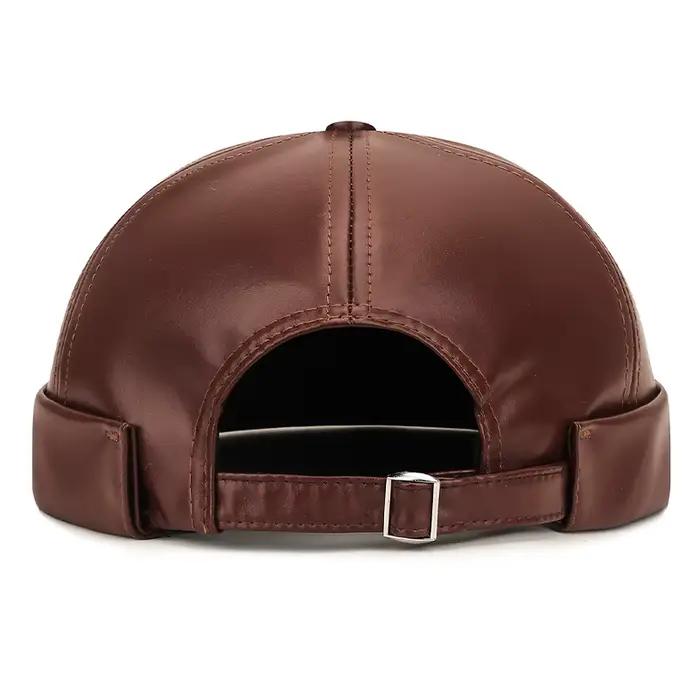 Chapeau de propriétaire en simili cuir vintage multifonction pour homme et femme, style sport, adaptable, saison hiver, scène décontractée
