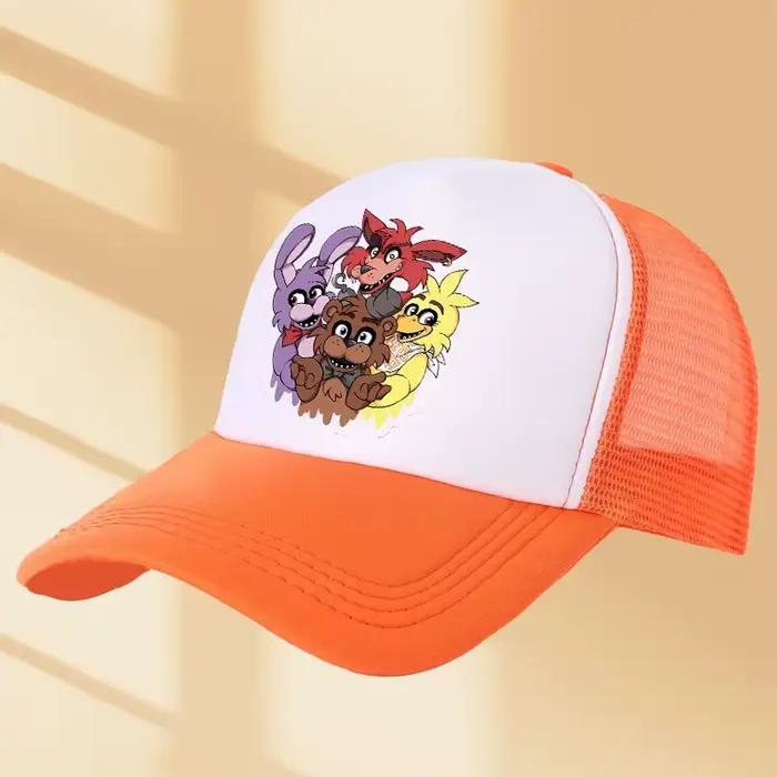 FNAF casquette de Baseball cinq nuits chez Freddys unisexe chapeaux de soleil dessin animé imprimé chapeau garçons filles mode casquettes cadeaux de fête d'anniversaire